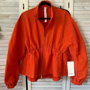 Crinkle Nylon Cinchable Jacket